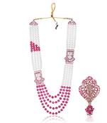 Traditional Groom Sherwani Mala Set with Brooch