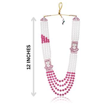 Traditional Groom Sherwani Mala Set with Brooch 5