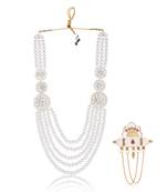 Men s Ethnic Sherwani Mala with Brooch   Perfect for Weddings & Festive Wear