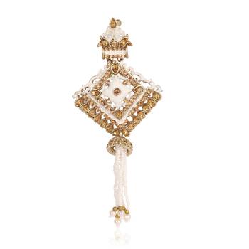 Traditional Groom Sherwani Mala Set with Brooch 2