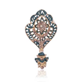 Beaded Layered Dulha Moti Mala With Designer Brooch 2