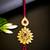 Luxurious floral kundan maang tikka with ruby accents