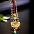 Traditional kundan and bead maang tikka