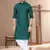 Green brown cotton plain pathani suits for mens wear