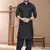 Black cotton plain pathani suits for mens wear