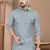 Grey cotton plain pathani suits for mens wear