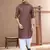Light brown cotton plain pathani suits for mens wear