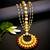 Royal crescent kundan maang tikka with ruby bead detailing
