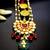 Traditional kundan and bead maang tikka