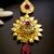 Luxurious floral kundan maang tikka with ruby accents