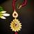 Luxurious floral kundan maang tikka with ruby accents
