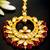  regal kundan chandbali maang tikka with ruby beads