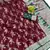 Maroon Art Silk saree with blouse