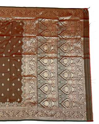 Mehendi Art Silk saree with blouse 2