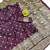 Wine Art Silk saree with blouse