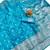 Light blue Art Silk saree with blouse