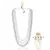 Layered moti necklace With Antique Brooch