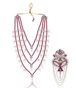 Elegant groom mala-brooch for wedding sherwani