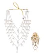 Elegant groom mala-brooch for wedding sherwani