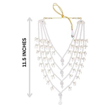 Elegant groom mala-brooch for wedding sherwani 4