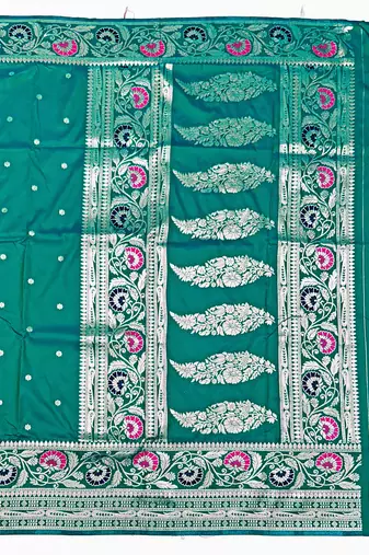 Rama Art silk blend saree with blouse