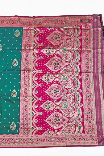 Rama Art silk blend saree with blouse
