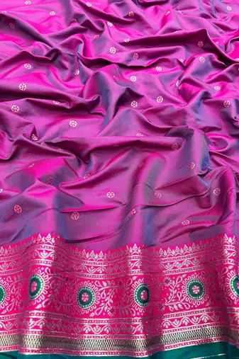 Rama Art silk blend saree with blouse