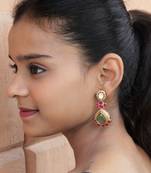 Regal lotus drop earrings