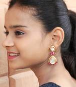 Regal lotus drop earrings