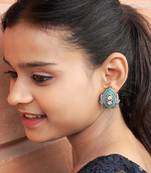 Exquisite lotus-inspired stud earrings
