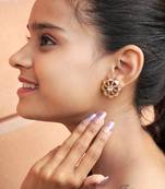 Radiant petal stud earrings