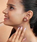 Radiant petal stud earrings