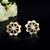Radiant petal stud earrings