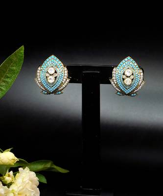 Exquisite lotus-inspired stud earrings 3