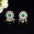 Elegant drop earrings with intricate stone and pearl detailing