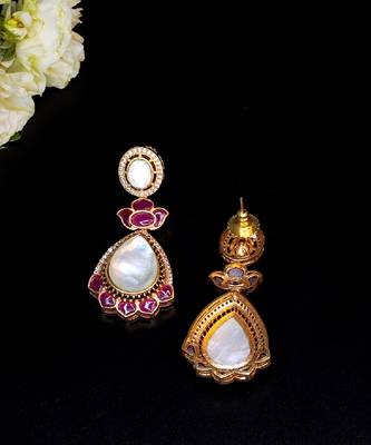 Regal lotus drop earrings 2