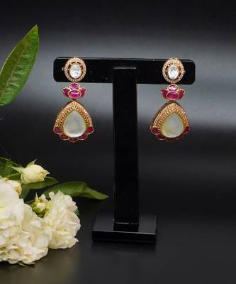 Regal lotus drop earrings 3