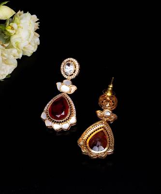 Regal lotus drop earrings 2