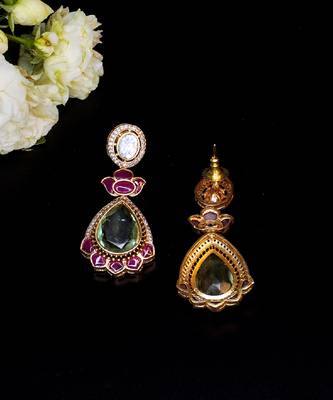 Regal lotus drop earrings 2