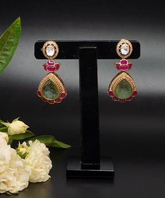 Regal lotus drop earrings 4