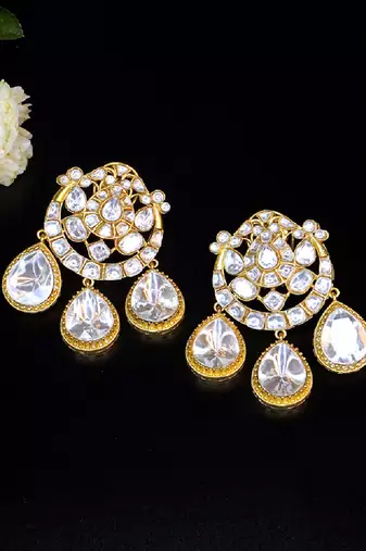 Royal teardrop chandelier earrings