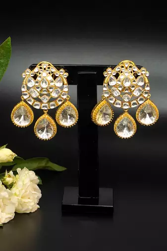 Royal teardrop chandelier earrings