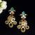 Statement multistone dangle earrings