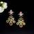 Statement multistone dangle earrings