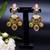 Statement multistone dangle earrings