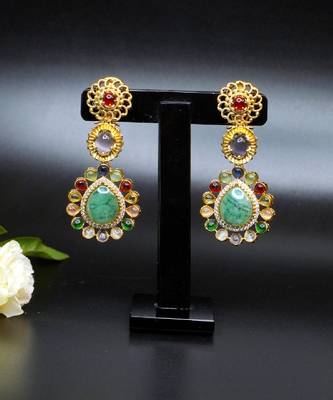 Elegant teardrop statement earrings 3