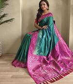 silk blendsarees with zari weaves contrast pallu & designer border