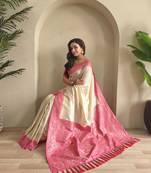 silk blendsarees with zari weaves contrast pallu & designer border