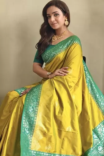silk blendsarees with zari weaves contrast pallu & designer border