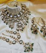 Green designer function wear heavy jewellery collection